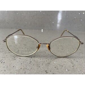 Yves Cogan Y112 ABR 52-19-135 Gold Eyeglasses Frames ONLY bronze full rim
